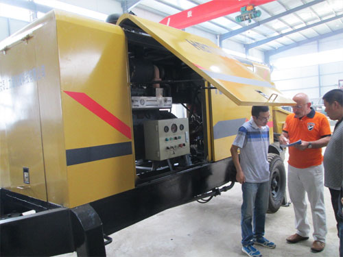 外商考察混凝土泵，成功訂購(gòu)！